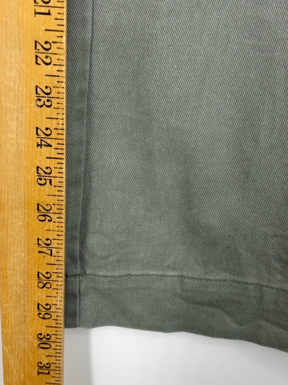 Loft Womens Size 6 The Palmer Wide Leg Jeans Sage Green Gray Patch Pockets Light - Picture 6 of 9